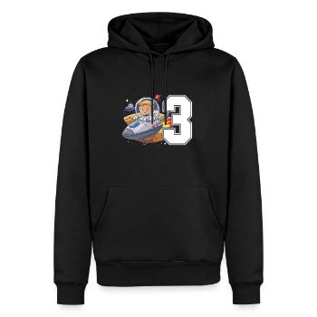 3rd Birrdday Astronaut Space Adventure for Boys - Männer Premium Bio Hoodie - Schwarz - Vorne - Nico (187cm)