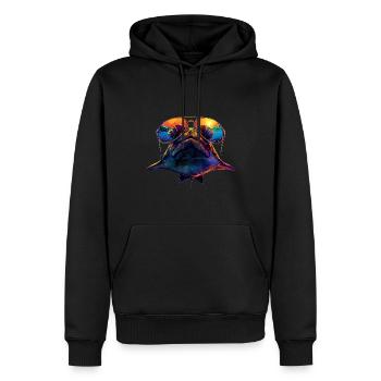 Stachelrochen - Männer Premium Bio Hoodie - Schwarz - Vorne - Nico (187cm)