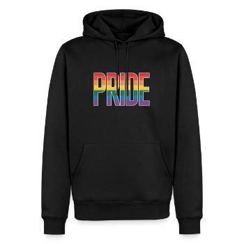 Pride - Cooles Queer City Logo - Männer Premium Bio Hoodie - Schwarz - Vorne - Nico (187cm)