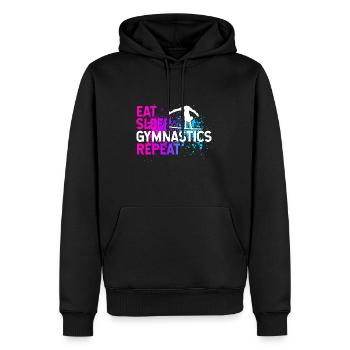 Turnen Gymnsatik Handstand Trainer Sportverein Tur - Männer Premium Bio Hoodie - Schwarz - Vorne - Nico (187cm)