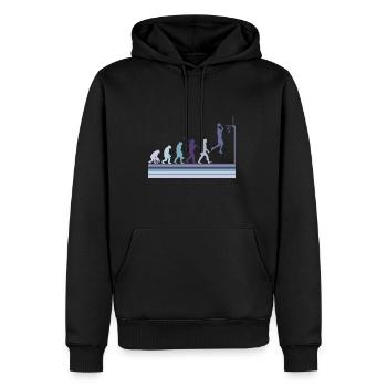 Basketball Sports Evolution for BBall Lovers Dunk - Men’s Premium Organic Hoodie - black - Front - Nico (187cm)