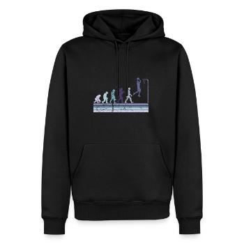 Basketball Sports Evolution for BBall Lovers Dunk - Men’s Premium Organic Hoodie - black - Front - Nico (187cm)