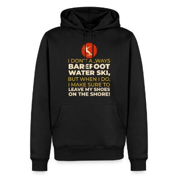 Barfuß Wasserski Extremsport Barfuß - Männer Premium Bio Hoodie - Schwarz - Vorne - Nico (187cm)