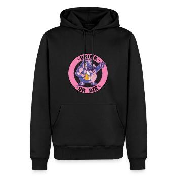 Team Saufen Bier Trinken - Lustiges Saufen - Männer Premium Bio Hoodie - Schwarz - Vorne - Nico (187cm)