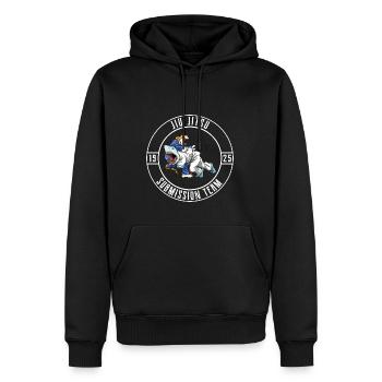 Brasilianisches Jiu Jitsu und Grappling - Jiu - Männer Premium Bio Hoodie - Schwarz - Vorne - Nico (187cm)