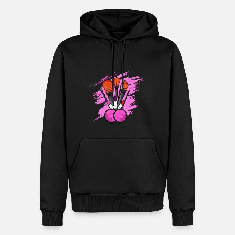 Makeup-Tools. Kosmetikerin. Gift - Männer Premium Bio Hoodie - Schwarz