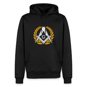 Masonic Freemasonry Fraternal - Männer Premium Bio Hoodie - Schwarz - Vorne - Nico (187cm)