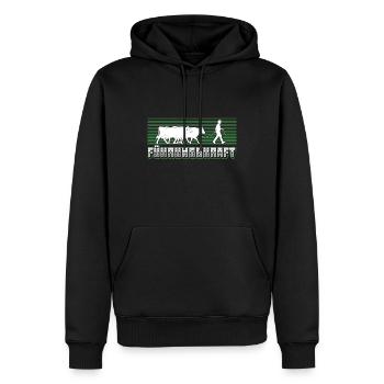 Führungskraft Kühe Landwirt Bauer Geschenkidee - Männer Premium Bio Hoodie - Schwarz - Vorne - Nico (187cm)