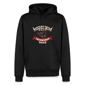TKD Korean Martial Arts Tae Kwon - Männer Premium Bio Hoodie - Schwarz - Vorne - Nico (187cm)