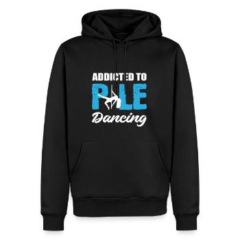 Pole Dance Addictif Talent Person Cadeau - Sweat à capuche Premium bio Homme - noir - Devant - Nico (187cm)