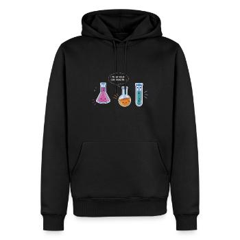 Wissenschaft Vintage Astronomie Sprüche - Männer Premium Bio Hoodie - Schwarz - Vorne - Nico (187cm)