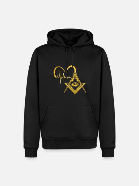 Masonic Freemasonry Fraternal - Männer Premium Bio Hoodie - Schwarz