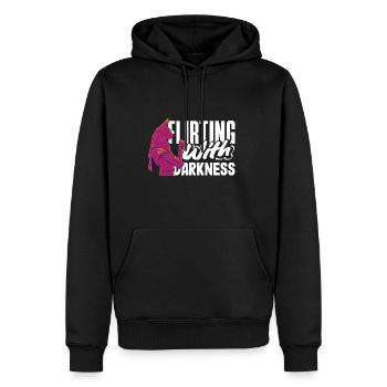 Fascination with the Villainous - Why Root for - Männer Premium Bio Hoodie - Schwarz - Vorne - Nico (187cm)