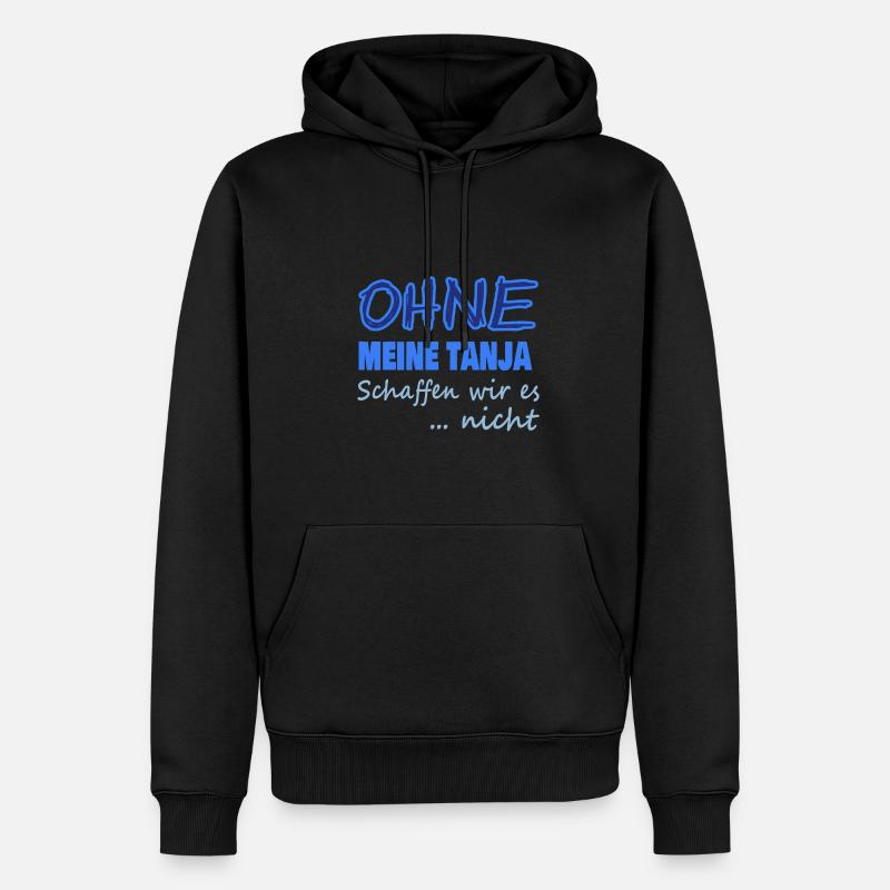 Heldin tanja - Männer Premium Bio Hoodie - Schwarz