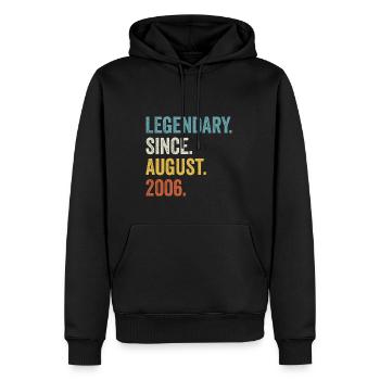 Legendary Since August 2006 16. Geburtstag - Männer Premium Bio Hoodie - Schwarz - Vorne - Nico (187cm)