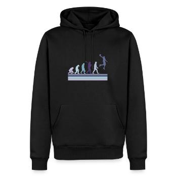 Basketball Sports Evolution for BBall Lovers Dunk - Men’s Premium Organic Hoodie - black - Front - Nico (187cm)