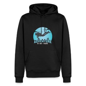 Taucher Tauchen Design Schnorcheln - Männer Premium Bio Hoodie - Schwarz - Vorne - Nico (187cm)