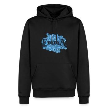 Water drops Name Emma - Men’s Premium Organic Hoodie - black - Front - Nico (187cm)