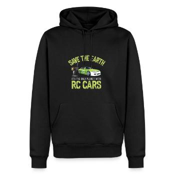 RC Auto Hobby Spruch Ferngestuertes Auto - Männer Premium Bio Hoodie - Schwarz - Vorne - Nico (187cm)