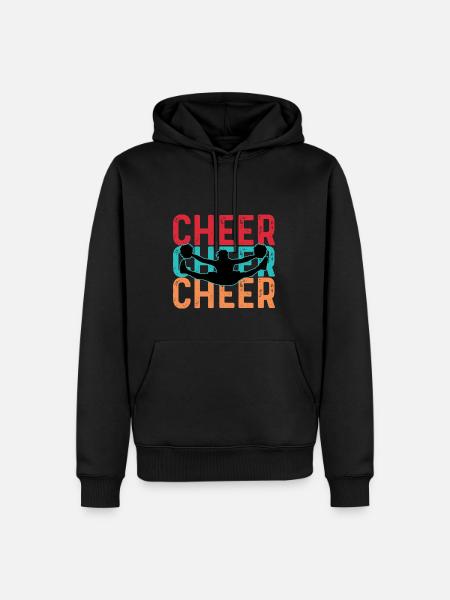 Cheering Cheer Varsity Players Poison - Men’s Premium Organic Hoodie - black