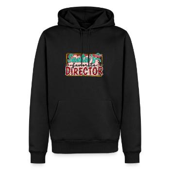 Santa's Favorite Director - Männer Premium Bio Hoodie - Schwarz - Vorne - Nico (187cm)