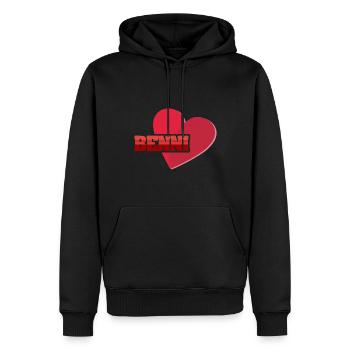Vorname Benni - Männer Premium Bio Hoodie - Schwarz - Vorne - Nico (187cm)