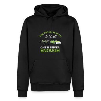 RC Auto Hobby Spruch Ferngestuertes Auto - Männer Premium Bio Hoodie - Schwarz - Vorne - Nico (187cm)
