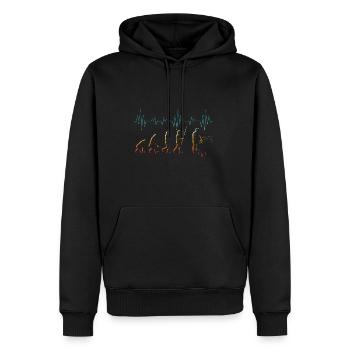 Evolution Imker Shirt - Geschenk Bienenzüchter Imk - Männer Premium Bio Hoodie - Schwarz - Vorne - Nico (187cm)