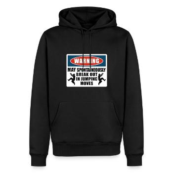 Parkour Freerunning Traceur - Männer Premium Bio Hoodie - Schwarz - Vorne - Nico (187cm)