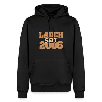 Jahr 2006 - Männer Premium Bio Hoodie - Schwarz - Vorne - Nico (187cm)