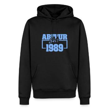 Abiturient 1989 - Männer Premium Bio Hoodie - Schwarz - Vorne - Nico (187cm)