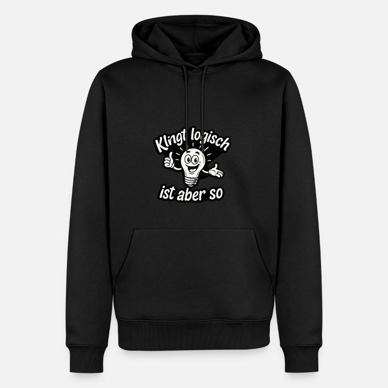 SoundsLogicalIsButSo - Sweat à capuche Premium bio Homme - noir
