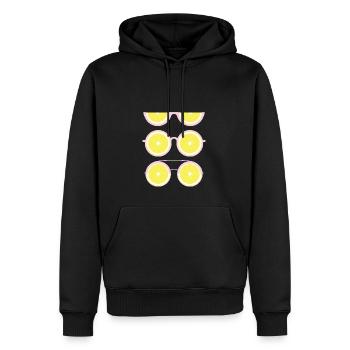 Zitronenlinsen (Rosa) - Männer Premium Bio Hoodie - Schwarz - Vorne - Nico (187cm)