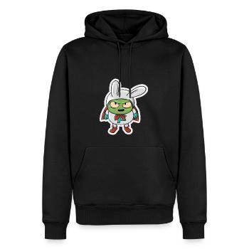Böser Bube - Männer Premium Bio Hoodie - Schwarz - Vorne - Nico (187cm)