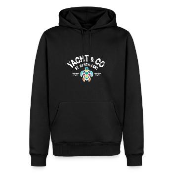 Yacht Co St. Barthelemy - Männer Premium Bio Hoodie - Schwarz - Vorne - Nico (187cm)