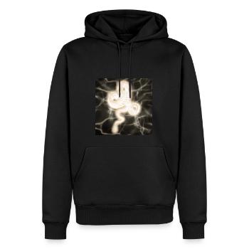 Storm Chinese Dragon - Men’s Premium Organic Hoodie - black - Front - Nico (187cm)