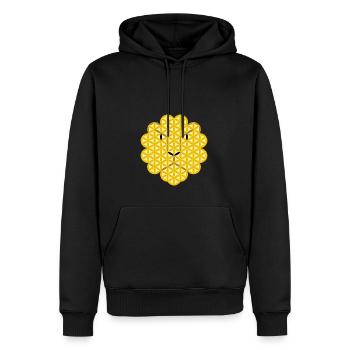 Lion of Life - SMLBEV - Men’s Premium Organic Hoodie - black - Front - Nico (187cm)