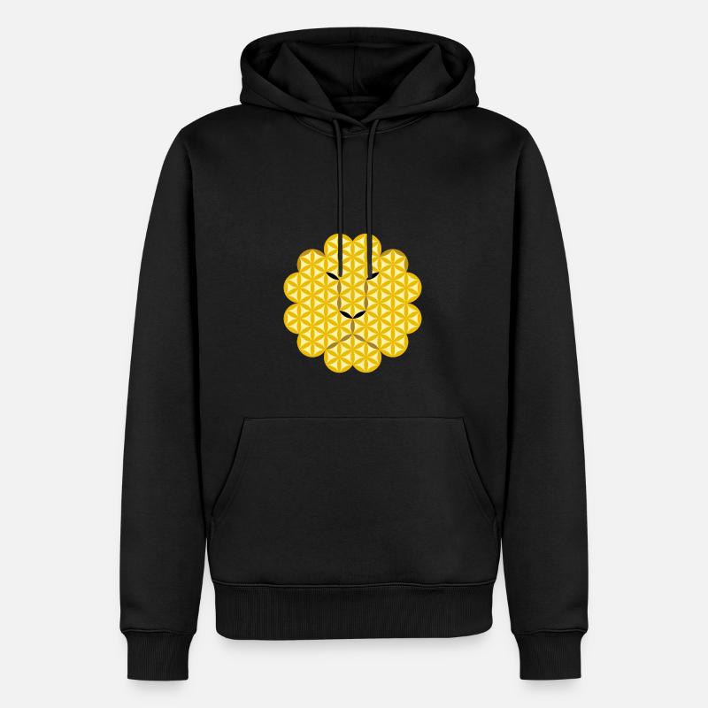 Löwe des Lebens - Alpha - Männer Premium Bio Hoodie - Schwarz