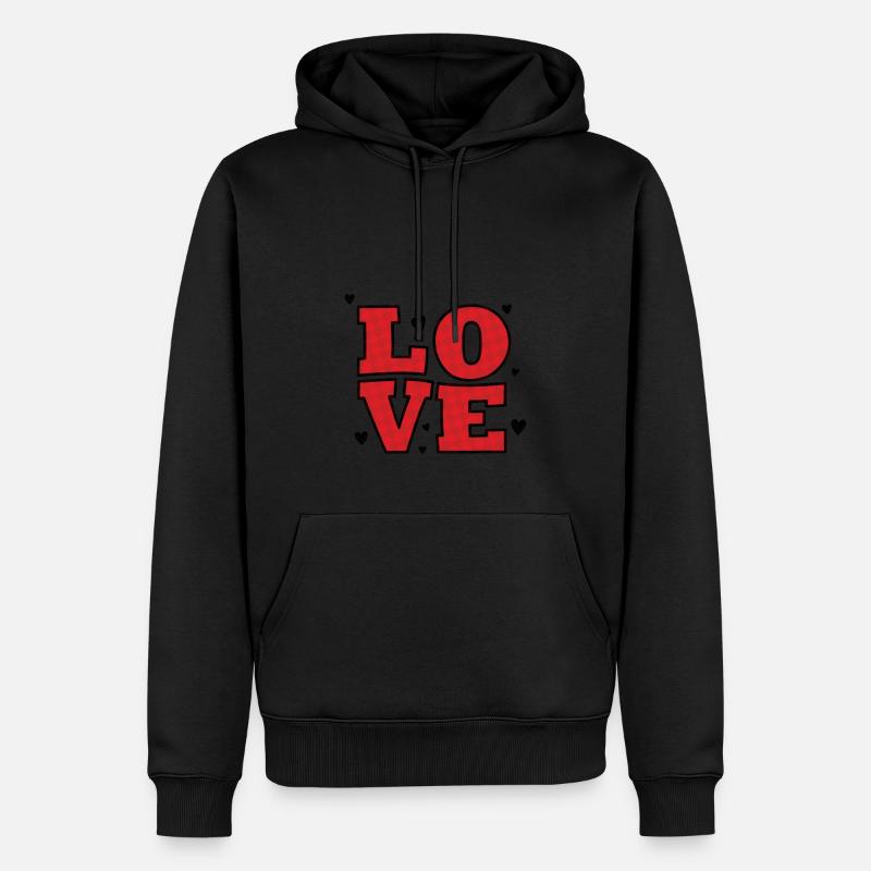 amour2 - Sweat à capuche Premium bio Homme - undefined