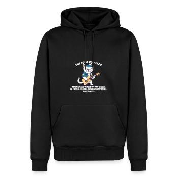 Cats funny song there's no food in my bowl - Men’s Premium Organic Hoodie - black - Front - Nico (187cm)