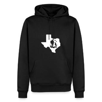 Texas Bird Hunting - Men’s Premium Organic Hoodie - black - Front - Nico (187cm)