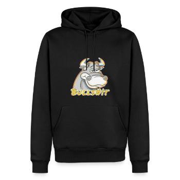 Bullshit-Regenbogen - Männer Premium Bio Hoodie - Schwarz - Vorne - Nico (187cm)