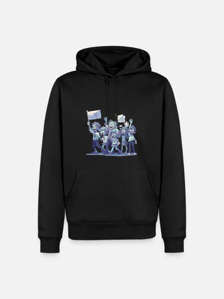 Zombie Protest March - Men’s Premium Organic Hoodie - black