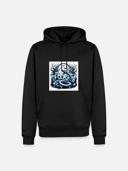 Snake Cemetery Halloween - Men’s Premium Organic Hoodie - black