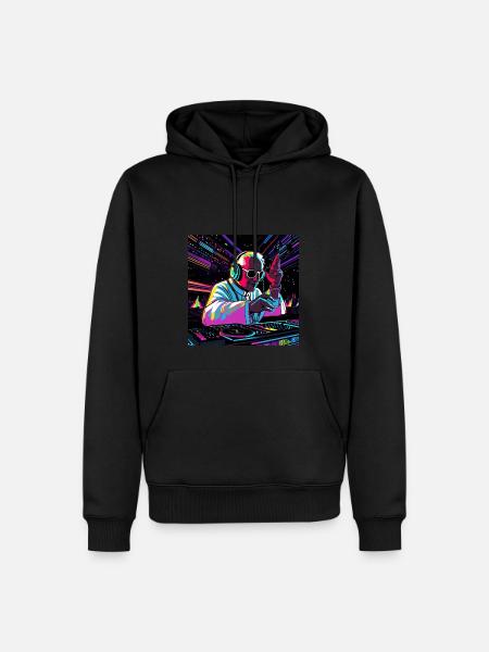 Pope Francis DJ - Men’s Premium Organic Hoodie - black