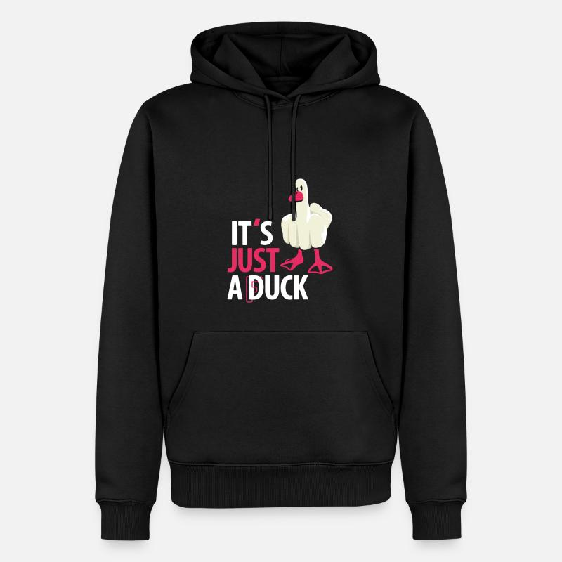 Its just a duck - Sweat à capuche Premium bio Homme - noir