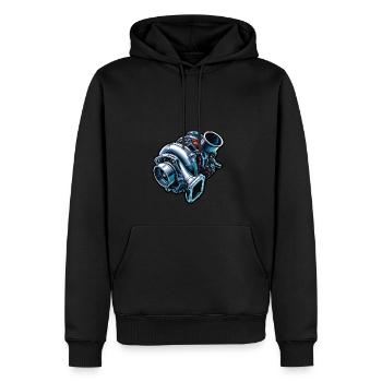 Automechaniker Tuner Turbolader - Männer Premium Bio Hoodie - Schwarz - Vorne - Nico (187cm)