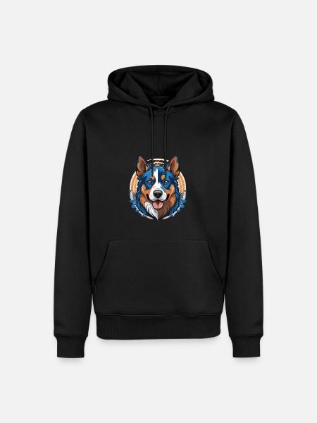 Australian Cattle Dog - Men’s Premium Organic Hoodie - black