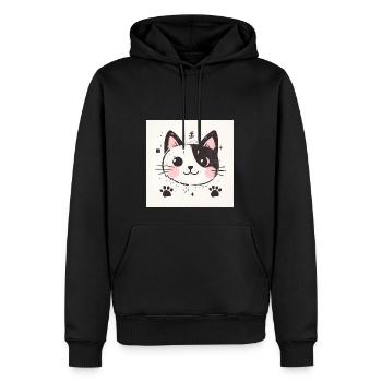 Avenue de Font Segugne - Men’s Premium Organic Hoodie - black - Front - Nico (187cm)