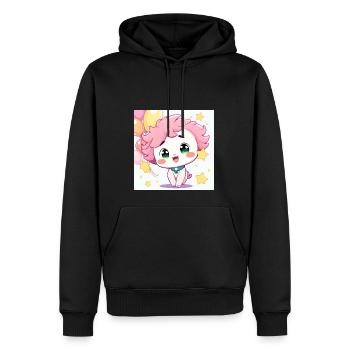 Sweet GX - Men’s Premium Organic Hoodie - black - Front - Nico (187cm)